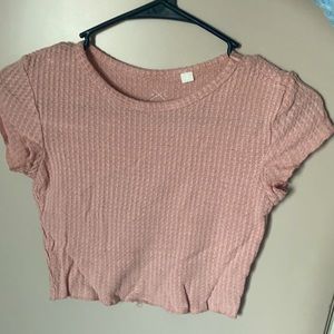 Pink crop top